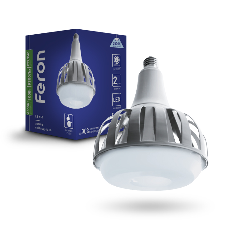 Feron LED-Лампа 100W E27-E40 6400K 13500Lm LB-651